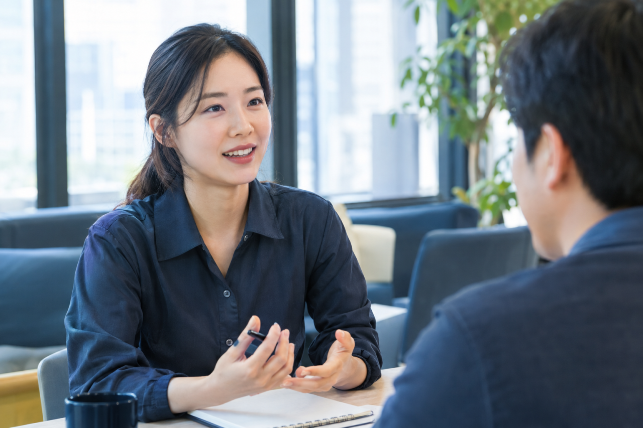기획자와 마주 앉은 담당자
