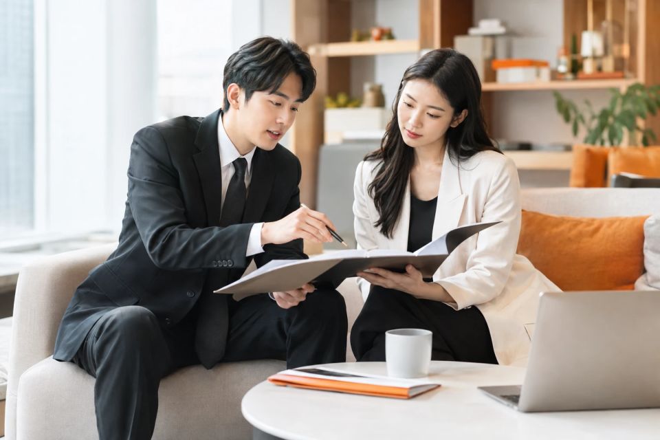 기업인증 준비를 돕는 상담 장면